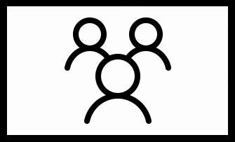 A screenshot of the groups tool icon in Blackboard